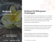 Tablet Screenshot of blikopenertrainingen.nl